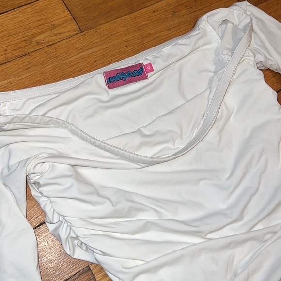 Edikted Corey Ruched Off Shoulder Long Sleeve Top, size XS - Picture 5 of 12